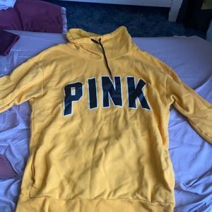 x-small PINK yellow sweatshirt